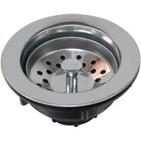 ProSource 80371 Basket Strainer, 4.3 in Dia, For: 3-1/2 to 4 in Dia Opening Sink