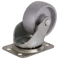 ProSource JC-S05 Swivel Caster, 2 in Dia Wheel, 7/8 in W Wheel, Steel Wheel, Gray, 120 lb, Steel Housing Material