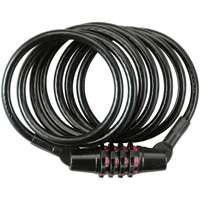 LOCK CABLE CMBO BLK 4FTX5/16IN