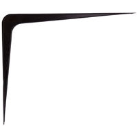 ProSource 21142BK-PS Shelf Bracket, 170 lb/Pair, 14 in L, 11 in H, Steel, Black