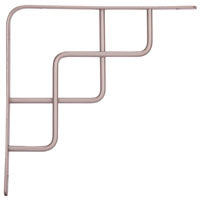 ProSource SB-035PS Contemporary and Decorative Shelf Bracket, 220 lb/Pair, 8 in L, 8 in H, Steel, Satin Nickel