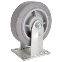 ProSource JC-T05 Rigid Caster, 6 in Dia Wheel, 2 in W Wheel, Thermoplastic Rubber Wheel, Gray, 500 lb