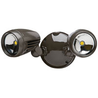 Heath Zenith HZ-8486-BZ-A Non-Motion Security Light, 120 V, 2-Lamp, LED Lamp, 1526 Lumens Lumens, 5000 K Color Temp