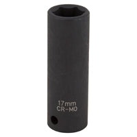 Vulcan MT6580215 Deep Impact Socket, 17 mm Socket, Black Phosphate