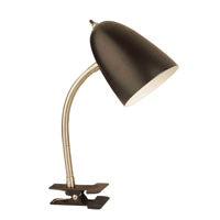 Boston Harbor TL-CL-170-BLACK3 Flexible Clip-On Desk Lamp, 120 V, 60 W, 1-Lamp, CFL Lamp, Black Fixture, Black