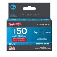 STAPLE SS T50 1000PK 1/2IN