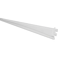 BRACKET SHELF DUAL 20IN WHITE