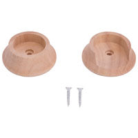 ProSource CL-P013L-PS Closet Pole Socket, Wood