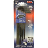 Eklind 10609 Hex Key Set, 9-Piece, Steel, Black