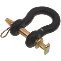 SpeeCo S49010600 Straight Clevis, 16000 lb Working Load, 4-1/4 in L Usable, Steel, Powder-Coated