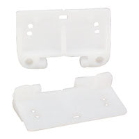 US Hardware WP-8814C Drawer Guide, Plastic, White