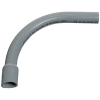 Carlon UA9AHB-CTN Conduit Elbow, 90 deg Angle, PVC, Gray