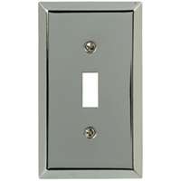 Amerelle 161T Wallplate, 4-15/16 in L, 2-7/8 in W, 1 -Gang, Steel, Polished Chrome