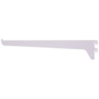 ProSource 25228PHL-PS Single and Utility Shelf Bracket, 90 lb/Pair, 12 in L, 2-1/2 in H, Steel, White