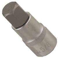 Vulcan 3506012313 Fractional Hex Bit Socket, Chrome, 2-1/2 in OAL