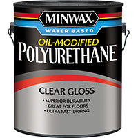 Minwax 710310000 Polyurethane Paint, Gloss, Liquid, Clear, 1 gal, Can