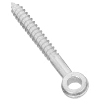 National Hardware 296BC Series N131-193 Screw Eye, 3 in L Thread, 4 in OAL, Steel, Zinc