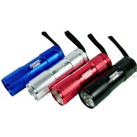 PowerZone LFL215-9T Flashlight, AAA Battery, AAA Battery, LED Lamp, 59 Lumens, 12 m Beam Distance, 12 hrs Run Time