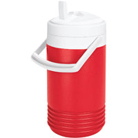 IGLOO Legend 00002204 Beverage Cooler, 1 gal Cooler, Flip Spigot, Plastic, Red/White