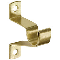 Kenney KN826 Decorative Cafe Rod Bracket, Brass