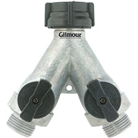 Gilmour 800214-1001 Shut-Off Valve, 3/4 in, GHT, 60 psi Pressure, Zinc Body, Chrome