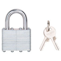 ProSource Padlock, Keyed Alike Key, Standard Shackle, 9/32 (7.1) in (mm) Dia Shackle, Steel Shackle