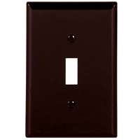 Eaton Wiring Devices 5134BK-SP Wallplate, 4-1/2 in L, 2-3/4 in W, 1 -Gang, Nylon, Black, High-Gloss