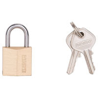 ProSource Padlock, Keyed Alike Key, Standard Shackle, 1/8 (3.2) in (mm) Dia Shackle, Steel Shackle