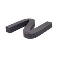 M-D 02006 Weatherstrip, 1-1/4 in W, 1-1/4 in Thick, 42 in L, Foam, Gray