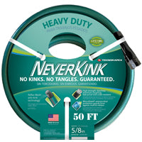 Neverkink 8615-50 Garden Hose, 50 ft L, Vinyl, Green