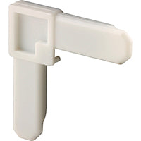 Prime-Line PL 14260 Square Cut Screen Frame Corner, Plastic, White, For: PL14042 Screen Frame