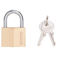 ProSource Padlock, Keyed Alike Key, Standard Shackle, 1/4 (6.3) in (mm) Dia Shackle, Steel Shackle