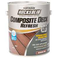 RUST-OLEUM RockSolid 350059 Deck Refresh Toner, Flat/Matte, Redwood, Liquid, 1 gal