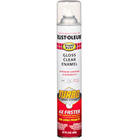 Stops Rust 353345 Protective Enamel with Turbo Spray System, Gloss, Clear, 24 oz, Aerosol Can