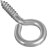 National Hardware 2016BC Series N220-442 Screw Eye, #0, 1-1/4 in L Thread, 2.88 in OAL, Stainless Steel