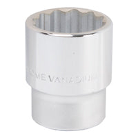 Vulcan MT-SM6035 Drive Socket, 35 mm Socket, 3/4 in Drive, 12-Point, Chrome Vanadium Steel, Chrome