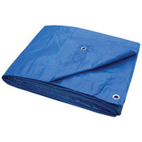 ProSource T0810BB70 Tarpaulin, 10 ft L, 8 ft W, 3.5 mil Thick, Polyethylene, Blue