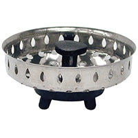 Danco 86720 Basket Strainer, 3-1/16 in Dia, Stainless Steel, Chrome, For: 3-1/4 in Drain Opening Sink