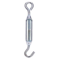 ProSource LR337 Turnbuckle, 5/16 in Thread, Hook, Eye, 9 in L Take-Up, Aluminum