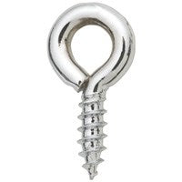 HILLMAN 50705 Screw Eye, 3/4 in L Thread, 2-1/2 in OAL, Steel, Zinc