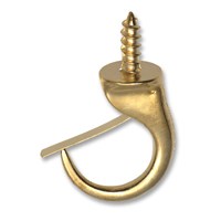 OOK 50361 Mug Hook, 1-1/4 in L, Brass