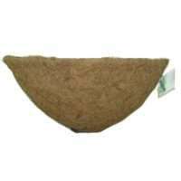 Landscapers Select T51451B-3L Planter Liner, 15 in Dia, 7 in H, Round, Natural Coconut, Brown