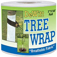 DeWitt TW3W Tree Wrap, 50 ft L, 3 in W, Polypropylene