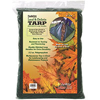 DeWitt LEAFTARP9X9-12 Leaf and Debris Tarp, 9 ft L, 9 ft W, Polypropylene, Green