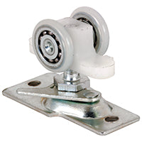 Prime-Line N 7065 Roller Assembly, 13/16 in Dia Roller, Steel, 2-Roller, 100 lb, Top Mounting