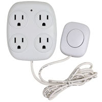 PowerZone ORFSTAP Power Tap, 4 -Outlet, White