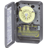 Intermatic T103 Mechanical Timer Switch, 40 A, 120 V, 3 W, 24 hr Time Setting, 12 On/Off Cycles Per Day Cycle