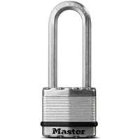 Master Lock Magnum Series M1XKADLJ Padlock, Keyed Different Key, 5/16 in Dia Shackle, 2-1/2 in H Shackle, Zinc