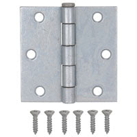 ProSource LR-044-PS Utility Hinge, Steel, Galvanized, Removable Pin, 180 deg Range of Motion, Full Mortise Mounting