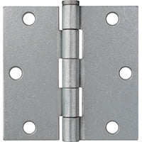 ProSource LR-045-PS Utility Hinge, Steel, Galvanized, Removable Pin, 180 deg Range of Motion, Full Mortise Mounting